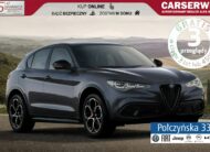 Alfa Romeo Stelvio Veloce Q4 AT 2.0 280 KM | Grafitowy Vesuvio | Czarna skóra | MY23