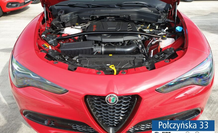 Alfa Romeo Stelvio Veloce Q4 AT 2.0 280 KM | Alfa Red | Czarna skóra | Rata 2270 zł netto