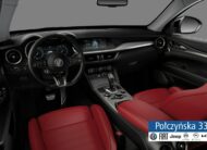 Alfa Romeo Stelvio Veloce Q4 AT 2.0 280 KM| Biały| Szklany dach|Czerwona skóra| MY23