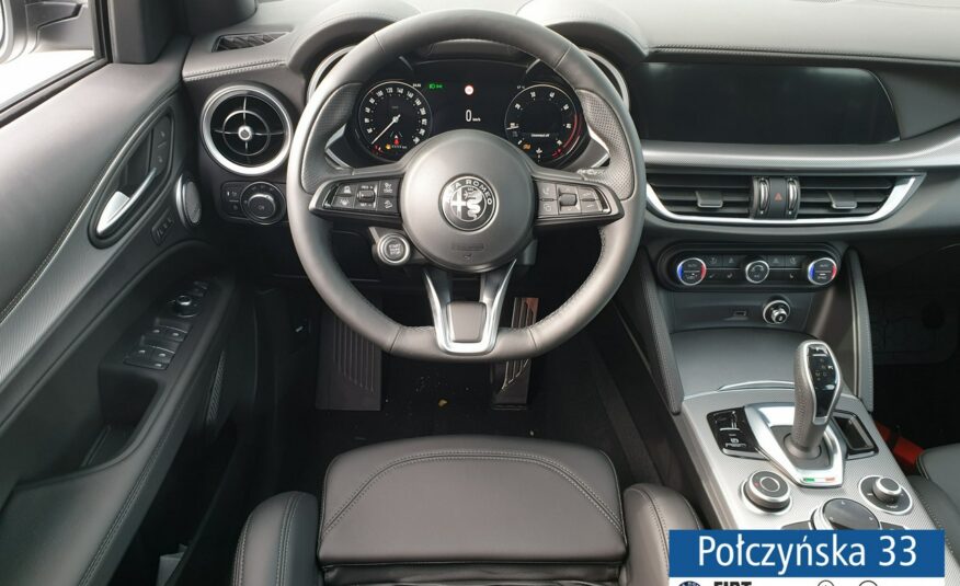 Alfa Romeo Stelvio Veloce Q4 AT 2.0 280 KM| Biały| Pak Premium|Czarna skóra| MY23