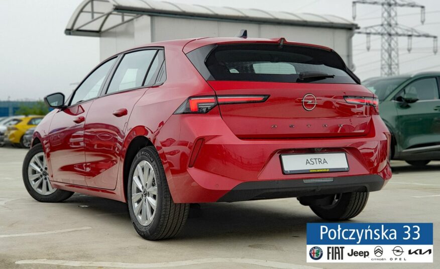 Opel Astra Edition 1.2 MT6 110KM S/S|Czerwony|Kamera 180 stopni|2023
