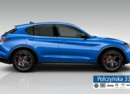 Alfa Romeo Stelvio Veloce Q4 AT 2.0 280 KM|Misano Blue|Szklany dach|Czarna skóra|2024