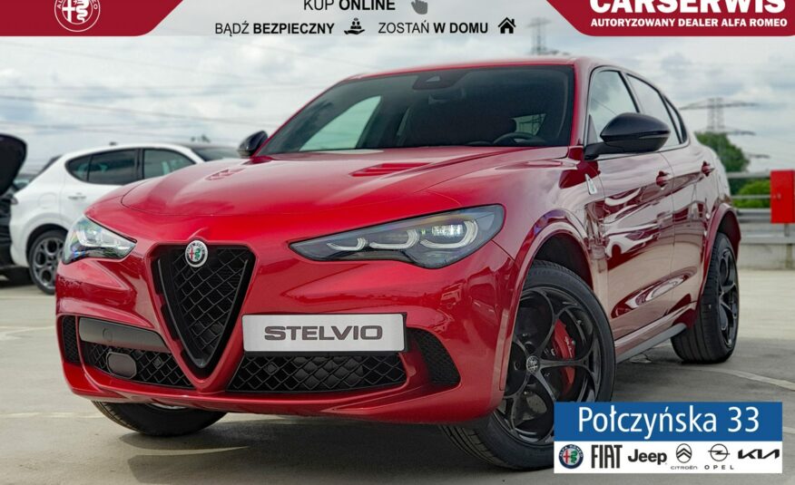 Alfa Romeo Stelvio Quadrifoglio  2.9 V6 520 KM AT8 Q4|Etna Red|Tarcze ceramicz.|Akrapovic
